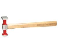 KS Tools 140.2135 - Martillo de carrocero estándar, cabeza abombada, pequeña (redonda/angular), superficie de trabajo pulida, 325 mm