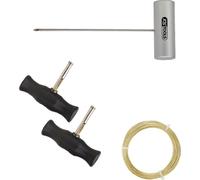 KS Tools 140.2245 Juego de cuchillas de hilo con hilo de corte trenzado, 4 pzs