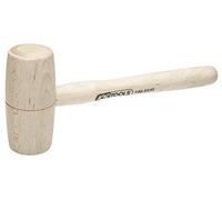 KS Tools 140.5232 - Martillo de madera | Mazo de madera 300 g - cabeza Ø60 mm - con mango de fresno curvado, mango ergonómico