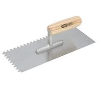 KS Tools 144.0351 - Llana dentada + mango de madera, 10x10mm