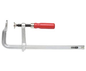 KS Tools 145.0212 Sargento de tornillo con mango de madera 300/140mm