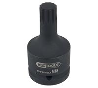 KS Tools 150.1701 3/4" Llaves de vaso de impacto con punta para tornillos multilaterales (XZN®), corta