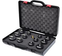 KS Tools 150.1825 Juego de maletín de comprobación de sistema de aire de carga de bayoneta para turbocompresor, 13 pzs