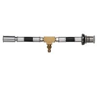 KS Tools 150.2364 Manguera de conexión de manómetro con conexión de manguera de 1/4" para uso universal con conexiones de manguera de alta presión de 3/8" y 5/16"