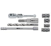 KS Tools 150.2410 1/4" MASTER Juego de escariadores ABS, 8 pzs