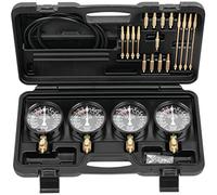 KS Tools 150.3600 Aparato de prueba sincronizada de carburadores con 4 relojes sincronizados, 28 pzs