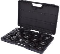 KS Tools 150.9320 - Pack de 15 piezas con llaves para filtros de aceite, forma de taza (tamaño: 3/8")