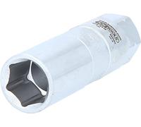 KS Tools 150.9418 Llave de vaso de sufridera de hexágono exterior para amortiguador, 18 mm