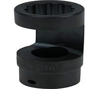 KS Tools 150.9541 Llave de vaso de sufridera con 12 cantos exteriores, 21 mm