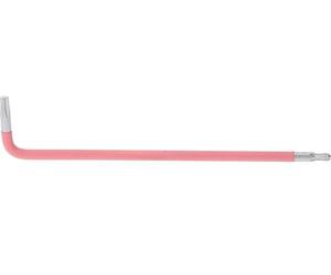 KS Tools 151.4271 Llave acodada Torx con cabeza de bola, XL, T10, rosa