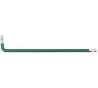 KS Tools 151.4274 Llave acodada Torx con cabeza de bola, XL, T25, verde oscuro