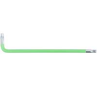 KS Tools 151.4275 Llave acodada Torx con cabeza de bola, XL, T27, verde claro