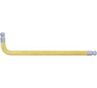 KS Tools 151.4314 Llave Allen con cabeza de bola doble, XL, 14,0 mm, turquesa