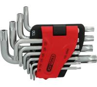 KS Tools Juego de llaves acodadas cortas 151.4840 Torx con orificio 10 pzs TB8-TB50