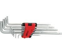 KS Tools 151.4860 Juego de llaves acodadas Torx, extralargas, 10 pzs