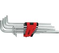 KS Tools 151.4960 Juego de llaves Allen, extralargas, 10 pzs Pulgadas
