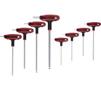 KS Tools 151.8155 Juego de llaves Allen con cabeza de bola y mango en T, 8 pzs
