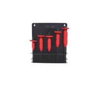 KS Tools 156.0000 Juego de botadores para pasadores con mango protector, 5 pzs 3-8 mm
