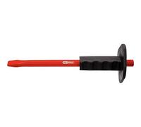 KS Tools 156.0536 - Cincel plano, empuñadura, 16x300mm con el eje octogonal | Tijeras de albañil cuerpo hexagonal - Mango de seguridad paragolpes - Ø16 mm - 300 mm, cromo vanadio