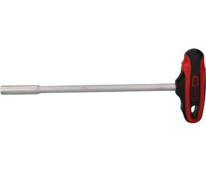 KS Tools 158.5008-E Destornillador de llave de vaso con mango en T largo, 8mm, colgador