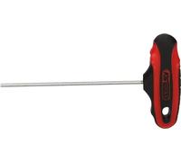 KS Tools 158.80325-E Llave Allen hexágono interior mango en T, 2,5mm, 130mm, colgador