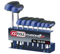 KS Tools 158.8160 Juego de llaves de pipa Torx con mango en T, 9 pzs