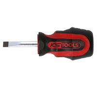 KS Tools 159.1123 ERGOTORQUEplus Destornillador plano corto, 6,5 mm
