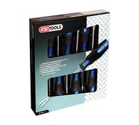 KS Tools 159.1200 - Pack de 8 piezas con destornilladores de vaso, cromado satinado mate