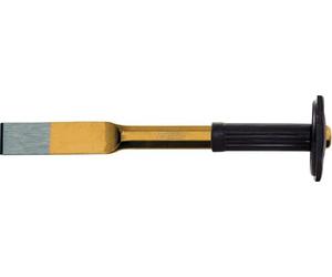 KS Tools 162.0161 - Cincel de pala ancha con protector de manos, 8 cantos (tamaño: 250 x 25 mm)