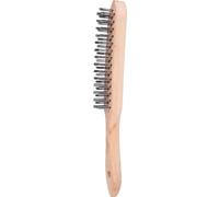 KS Tools 201.2305-E Cepillo de mano de alambre de acero de 3 hileras, 290mm, colgador