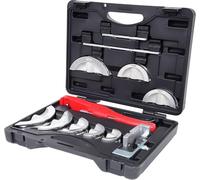 KS Tools 203.1400 Juego para curvar tubos con una mano y con carraca, 10,0-22,0mm, 13 pzs.