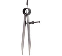 KS Tools 300.0402 - Compás de puntas con resorte con tuerca de ajuste, radio (tamaño: 138 mm)