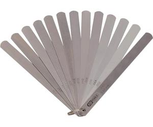 KS Tools 300.0615 Galga para holguras de pistones, 13 galgas, 0,05-1mm, 150mm
