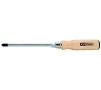 KS Tools 300.1012 ERGOTORQUE WOOD Destornillador con mango de madera, PH 2