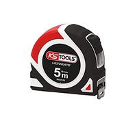 KS TOOLS, 302.0132 - Cinta métrica de doble material ultrafina, 5 x 19 mm, cinta de acero blanco con tratamiento de nailon antidesgaste, clase II