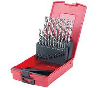 KS Tools 330.2620 Juego de brocas helicoidales HSS-G en casete de plástico, 19 pzs 1-10mm