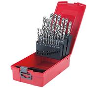 KS Tools 330.2623 Juego de brocas helicoidales HSS-G en casete de plástico, 25 pzs 1-13mm