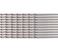 KS Tools 330.7094 Broca helicoidal HSS-G, larga, 9,4mm, paquete de 10