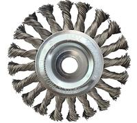 KS Tools 340.0047 Cepillo redondo de acero trenzado, ø 125 mm, inoxidable 0,50
