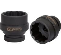 KS Tools 450.0407 - Vaso de impacto 12 cantos, corto (tamaño: 65 mm, 1")