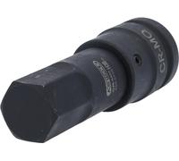 KS Tools 450.0498 1" Llave de vaso de impacto con punta para tornillos con encastre hexagonal, larga, 36 mm