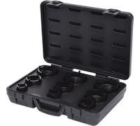 KS Tools 450.5000 Juego de vasos para tuercas ranuradas, pivote exterior 9 pzs