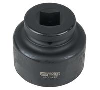 KS Tools 460.3420 Llave para tuercas de eje de 1", 8 cantos, corta, 75 mm