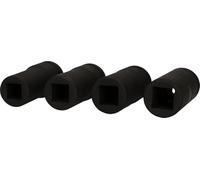 KS Tools 460.4510 Juego de llaves de vaso de impacto con cuadrado conductor de 3/4" para Fuso, 4 pzs