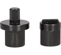 KS Tools 460.5280 Juego de herramientas de perfil especial de servicio de aceite para tornillos de drenaje de aceite de plástico, 2 pzs