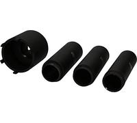 KS Tools 460.5620 Juego de llaves para tuercas ranuradas con 3 tubos guía para Mercedes, Ø 63 mm, 4 pzs