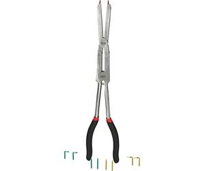 KS Tools 500.7015 Alicates de seguridad de doble articulación para circlips, con puntas intercambiables