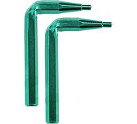 KS Tools 500.7027 Par de puntas para alicates de doble articulación para anillos de seguridad, 1,3 mm, en ángulo de 90°