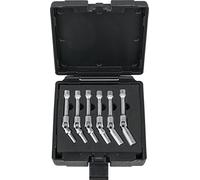KS Tools 500.7320 - Pack de 6 piezas con llaves de vaso articuladas para bujías (tamaño: 8-16 mm, 3/8")