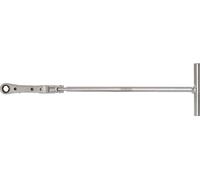 KS Tools 500.7340 Carraca articulada de anillo con mango en T para bujías de incandescencia, 8 mm